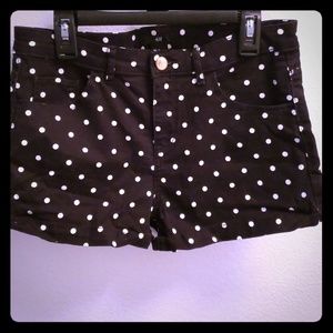 Black Polka Dot Shorts